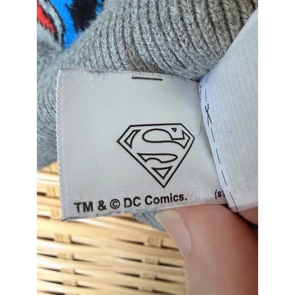 Gap Junk Food Superman gray toddler boys sweater 3T collab cotton blend babygap